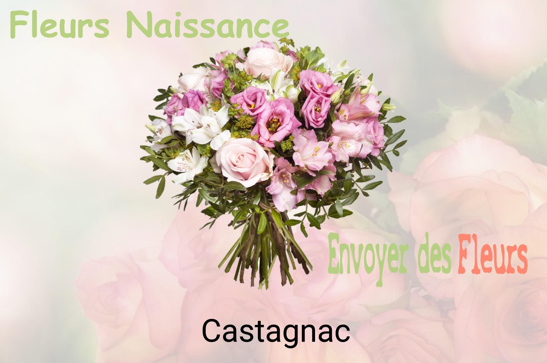 Bouquet de fleurs de naissance livré à Castagnac